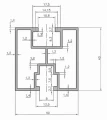 PV-asennusprofiili alumiini 40×40 mm mustaksi eloksoitu – 625 cm kisko M10-pulteille PV-01-02-AN (4)