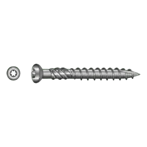 TOBSTEEL terassiruuvi Quadra-Speed ART. 9001 ruostumaton teräs C1 – 5,0 x 60 mm TX25