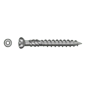 TOBSTEEL terassiruuvi Quadra-Speed ART. 9001 ruostumaton teräs 5,0 x 80 mm TX25