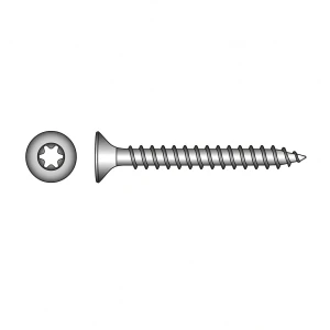 Yleisruuvi A2 TX20 4,0×20 mm – uppokanta, kokokierre – laatikko 500 kpl