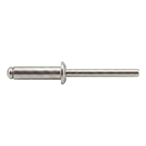 Ruostumaton A4/A4 Vetoniitti ISO 15983 5,0×10 mm – litteä kupukanta, avoin – laatikko 500 kpl