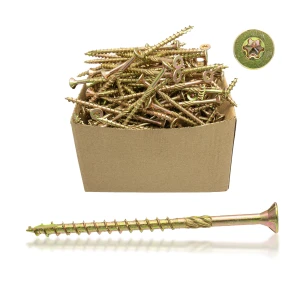 Puurakenneruuvi uppokannalla, sinkitty, TX25, 5,0×60 mm – osakierre – pakkaus 250 kpl