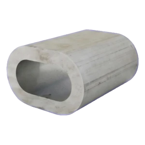 Alumiinihylsy 6 mm teräsvaijerille – puristettava, EN 13411-3