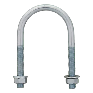 U-pultti putkelle (putkenkiinnitin), sinkitty M6 × 23 mm, putkikoolle 1/2"