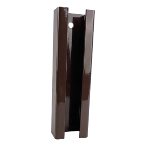 Aitatolpan liitin 60×40 mm – ruskea RAL 8017, pituus 190 mm