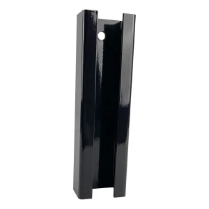 Paneeliaidan tolppaliitin 60×40 mm – musta RAL 9005, pituus 190 mm