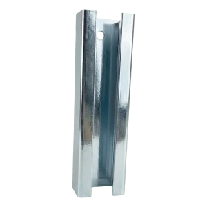 Paneeliaidan pylvään jatkoliitin 60×40 mm – sinkitty, pituus 190 mm