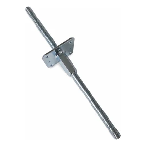 Säädettävä pilarikenkä 110×110 mm, M20-kierre – korkeus 500 mm, sinkitty