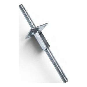 Säädettävä pilarikenkä 80×80 mm, M20-kierre – korkeus 330 mm, sinkitty