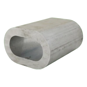 Puristuslukko, alumiini teräsvaijereille 5 mm – EN 13411-3