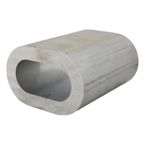 Puristuslukko, alumiini teräsvaijereille 8 mm – EN 13411-3