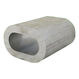 Puristuslukko, alumiini teräsvaijereille 12 mm – EN 13411-3