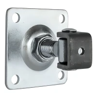 Säädettävä sarana kilpilautoineen M20 100x100x4 mm porteille ja aidan porteille