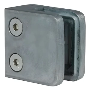 Lasipidin 45x45x26 mm, lasi 6-10,76 mm, zamak, tasainen järjestelmä, raaka