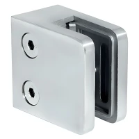 Lasipidin 45x45x26 mm, lasi 6-10,76 mm, AISI 304, tasainen järjestelmä, satiini