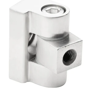 Sarana 180° lasikiinnitykseen 45 x 45 x 26 mm AISI304, satiini