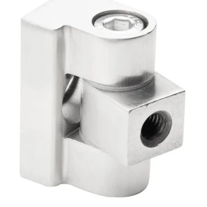 180° sarana lasipitimiä varten 45 x 45 x 26 mm tasopinta-asennusjärjestelmä AISI304, satiini