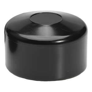 Aitatolpan hattu Ø 76 mm, musta