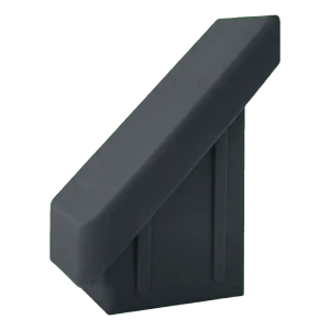 Tolpan sisätulppa aitatolpalle 20×30 mm, vino 45°, antrasiitti, seinämä 2,0 mm