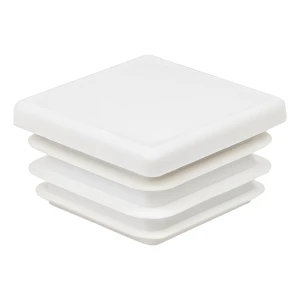 Neliöputken tulppa 140×140 mm, valkoinen