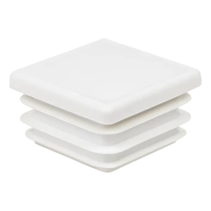 Neliöputken tulppa 40×40 mm, valkoinen, seinämä 3,0–5,0 mm
