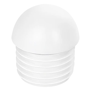 Putkitulppa pyöreä, puolipyöreä Ø 40 mm, valkoinen