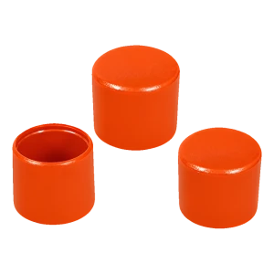 Putken päätytulppa pyöreälle putkelle Ø 25 mm, oranssi