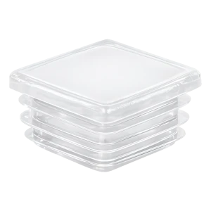 Neliöputken tulppa 60×60 mm, väritön