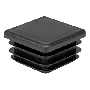 Neliöputken tulppa 10×10 mm, musta