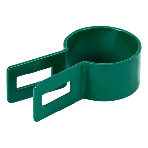 Aidan päätykiinnike pyöreälle Ø 48 mm:n tolpalle, vihreä (RAL 6005)