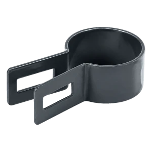 Aidan päätykiinnike pyöreälle tolpalle Ø 48 mm, antrasiitti (RAL 7016)