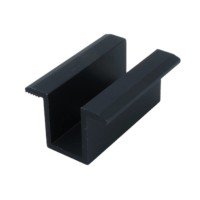 Keskimmäinen puristusklipsi - H25 L50 maadoituspinnillä musta