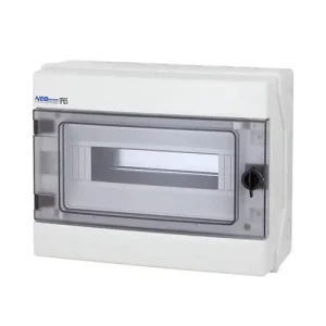 Hermeettinen jakokaappi RH-12 12 moduulia IP65 ABS 1000V DC