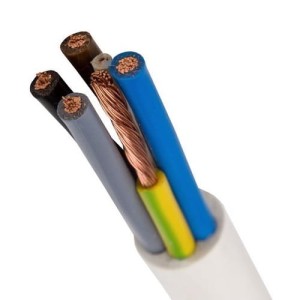 Johto OWY 5x4 mm² 300/500V H05VV-F - Valkoinen