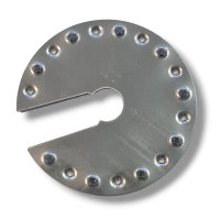 Maadoitustyyny variantti IV pyöreä, jossa on Ø44mm:n leikkaus