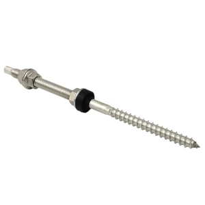 Kaksoiskierre aurinkopaneelien kiinnittämiseen A2 teräs M12 x 250