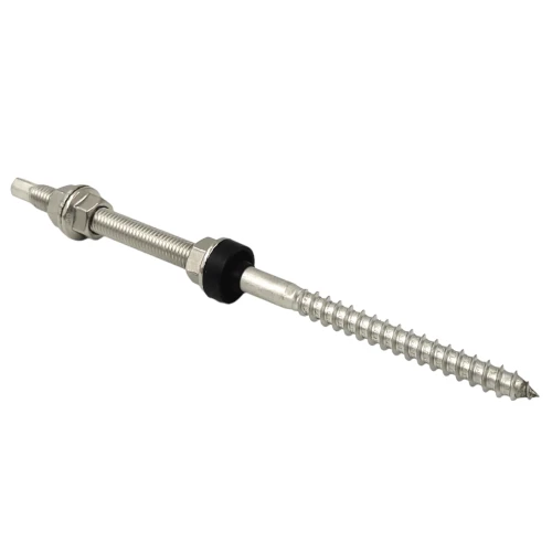 Kaksoiskierre aurinkopaneelien kiinnittämiseen A2 teräs M12 x 250 PV-06-06