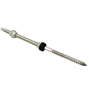 Kaksoiskierre aurinkopaneelien kiinnittämiseen teräsA2 M12 x 300