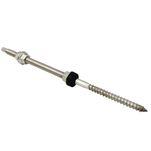 Kaksoiskierre aurinkopaneelien kiinnittämiseen teräsA2 M12 x 300 PV-06-07