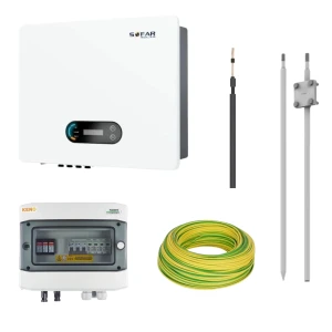 Täydellinen sähkösarja aurinkosähköä varten, jossa on 12KTLX-G3 3F 2MPPT Sofar-invertteri T2V:lle.
