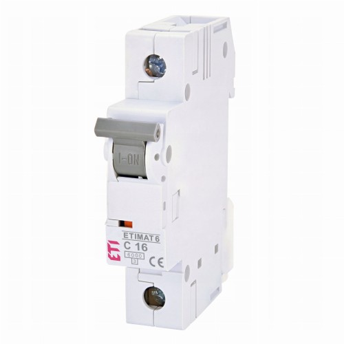 Ylivirtakatkaisija B 16A 1P 6kA ETIMAT6 002111516 ETI ETI GPV-401-31