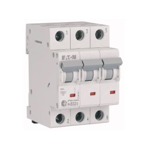 Eaton ylivirtasuojakytkin B 32A 3-napainen 6kA