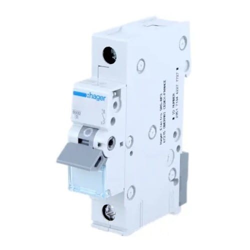 Ylivirtakatkaisija B 10A 1P 6kA MBN110E HAGER MBN110E HAGER GPV-401-42