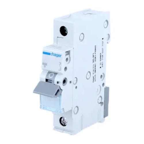 Ylivirtakatkaisija B 6A 1P 6kA MBN106E HAGER HAGER GPV-401-65
