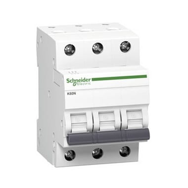 Ylivirtakatkaisija B 16A 3P 6kA K60N-B16-3 Acti9 A9K01316 SCHNEIDER ELECTRIC GPV-401-74