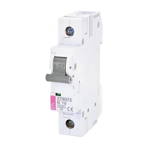 Ylivirtakatkaisija B 10A 1P 6kA ETIMAT6 002111514 ETI ETI GPV-401-78