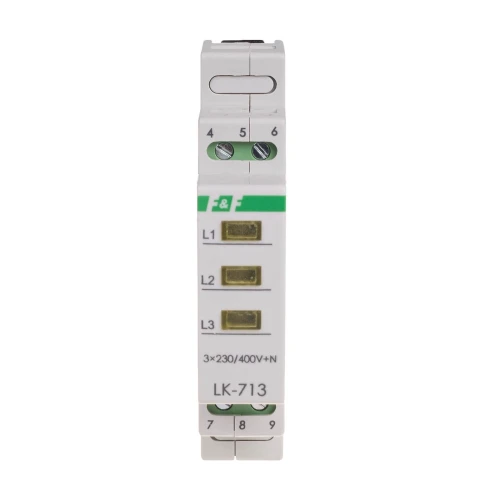 Merkkivalo 3×230 V+N 3xLED 3 väriä LK-713 K F&F FILIPOWSKI F&F FILIPOWSKI GPV-401-82
