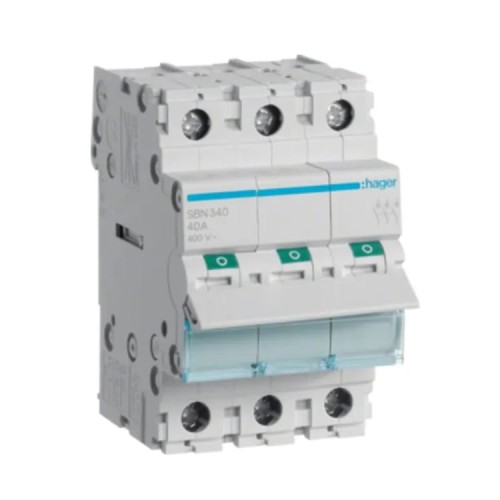 Hager 3-vaiheinen erotuserottimet 3P 40A 400V AC GPV-401-95