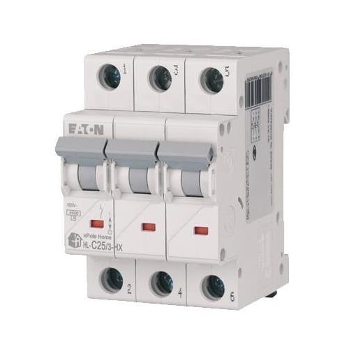 Eaton ylivirtakatkaisija C 25A 3p 6kA GPV-401-99