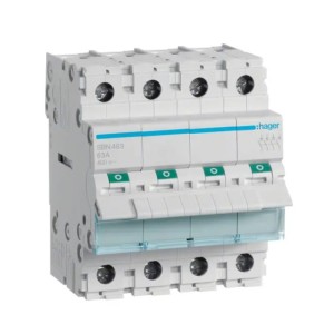 Hager 3-vaiheinen erottelukytkin 4P 63A 400V AC